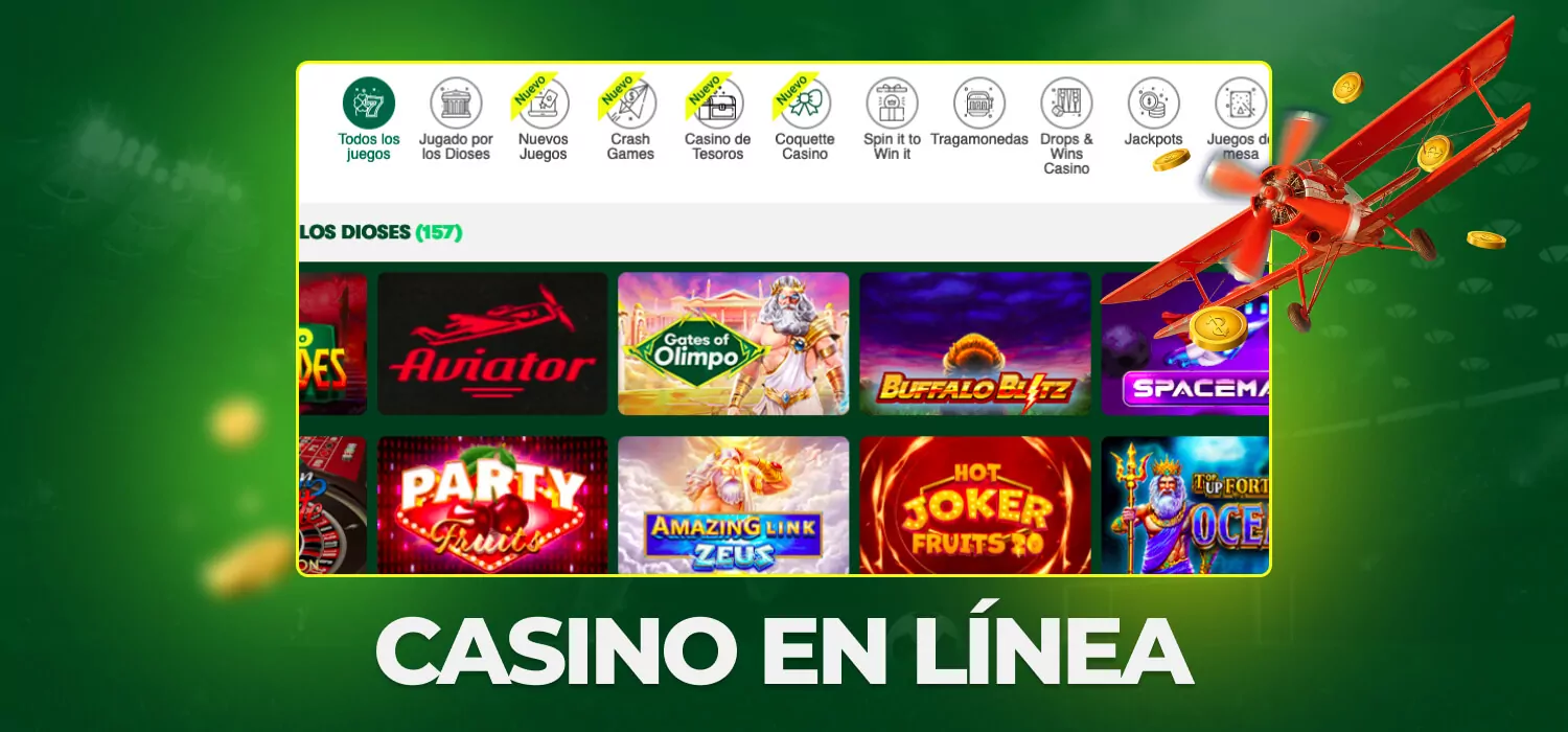 Platin Casino Casino Bereich mit großer Spielauswahl